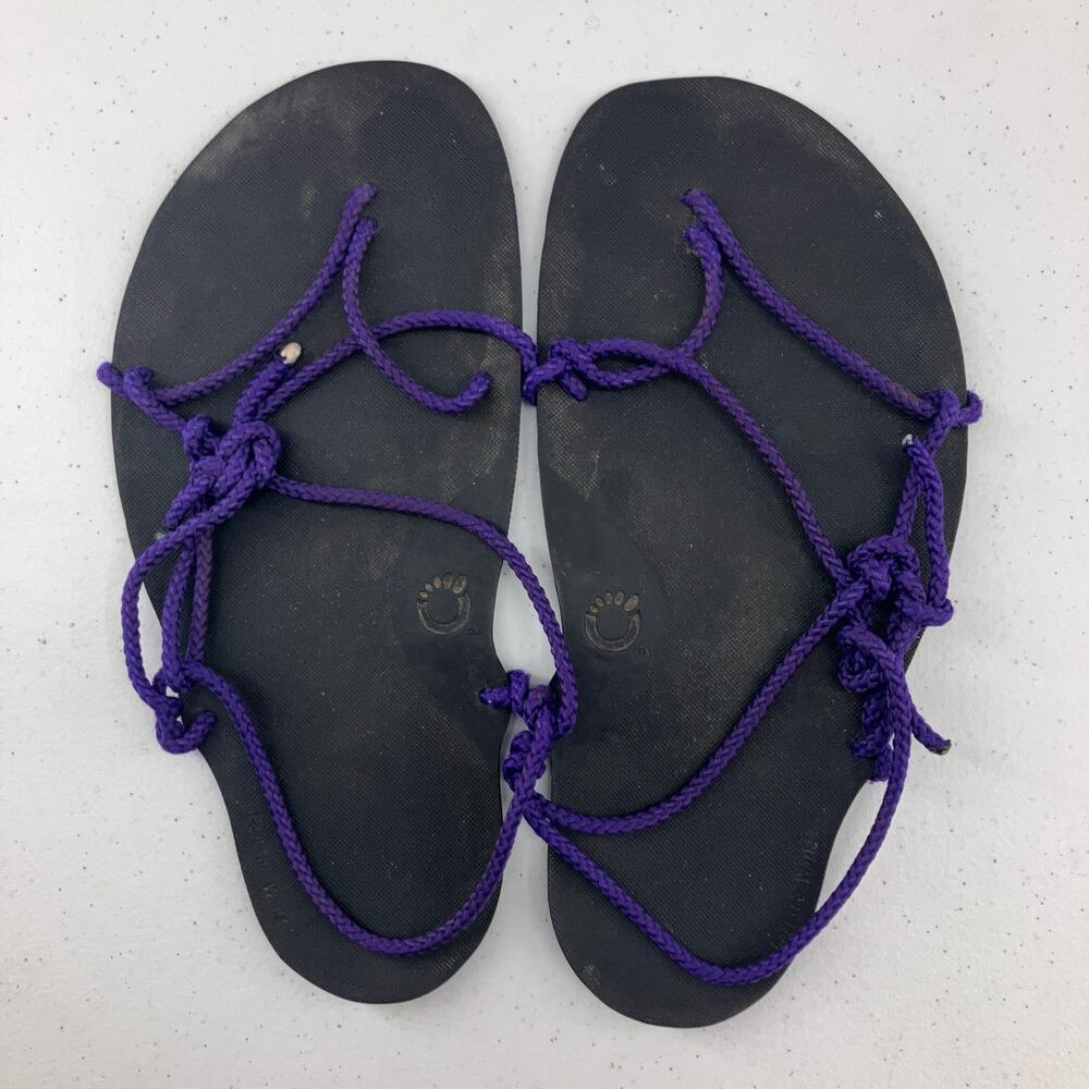 Xero Barefoot Black Purple 9 3/4 inch Footbed DIY Genesis Sandal Kit Shoes
